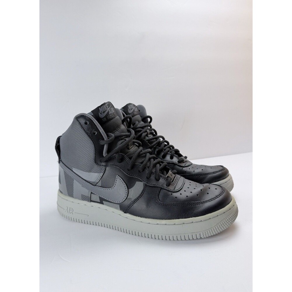 Nike Air Force 1 High Top '07 LV8 Shoes Black Dark Grey (AV8364 001) - Men's 7